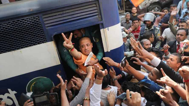 চিন্ময় দাসের জামিন নামঞ্জুর, কারাগারে পাঠানোর নির্দেশ
